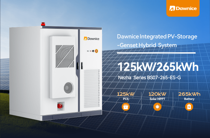 BS07-265-ES-G-125kw-256kwh-battery-Dawnice-Integrated-PV-Storage-Genset-Hybrid System