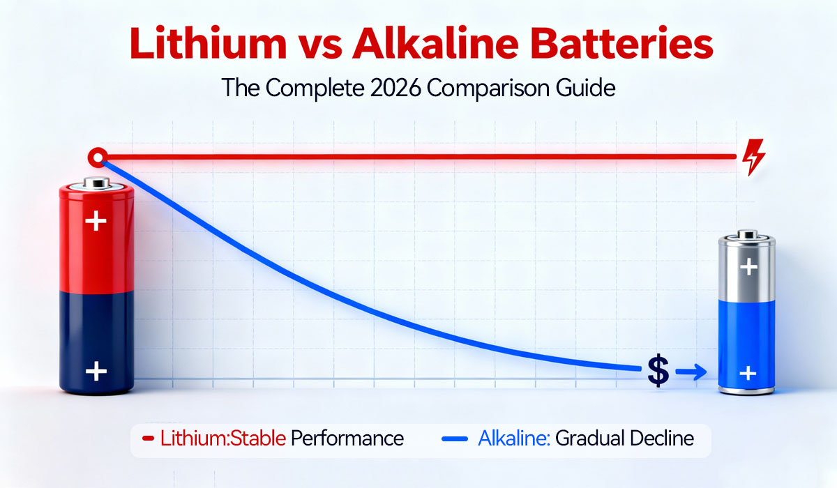 Lithium vs Alkaline Batteries: Complete 2026 Comparison Guide