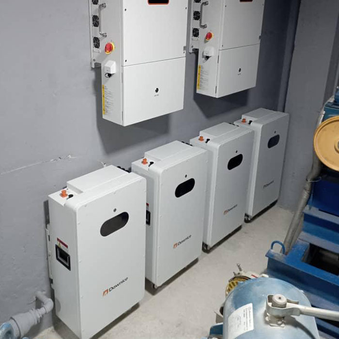 This is an installation case of a residential lithium battery for home use by an African company.