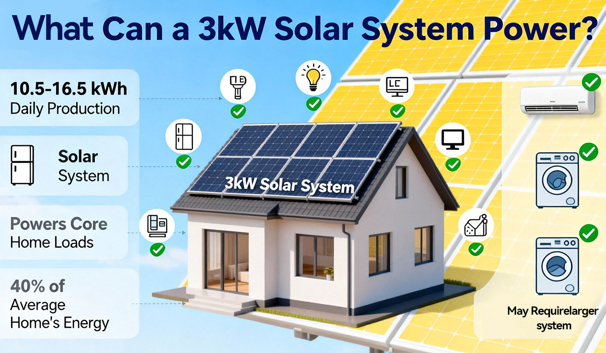How Much Power Does a 3kW Solar System Produce?