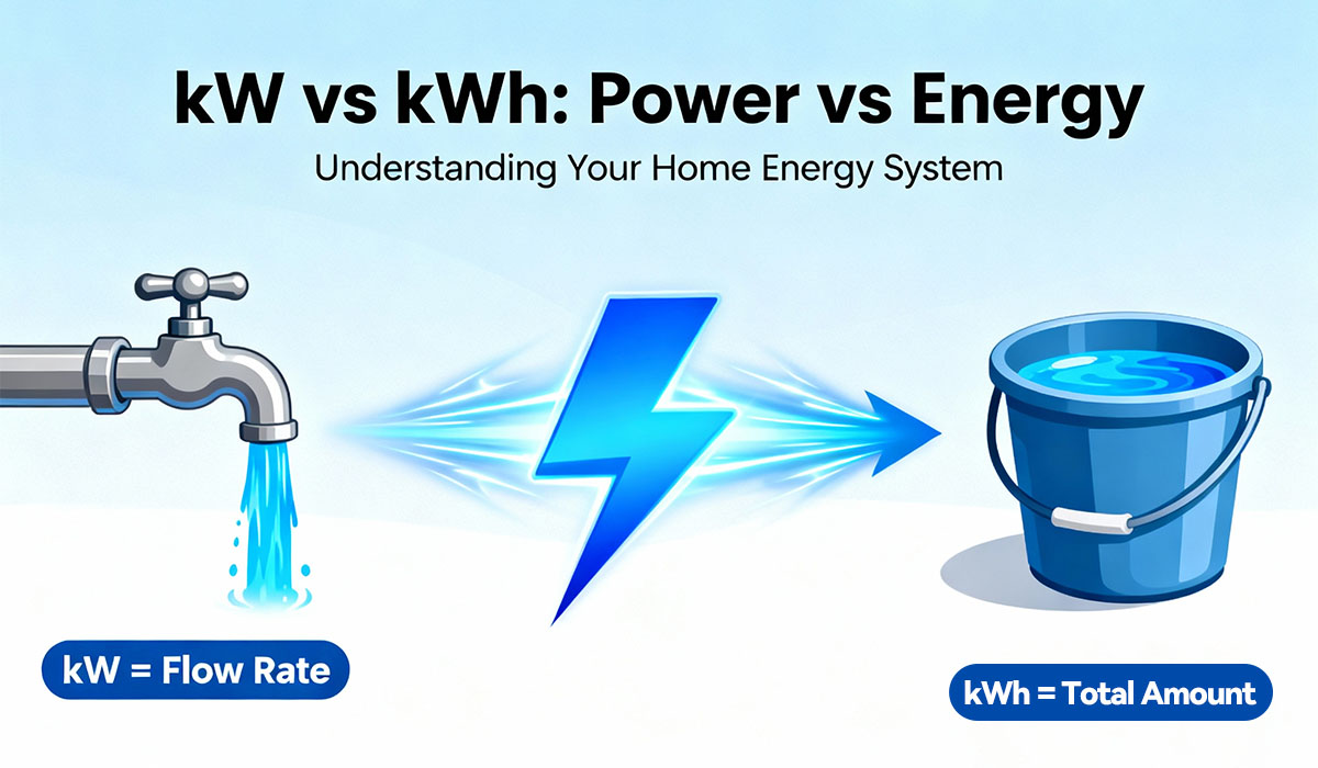 kW vs kWh: What's the Difference and Why It Matters for Your Solar & Battery