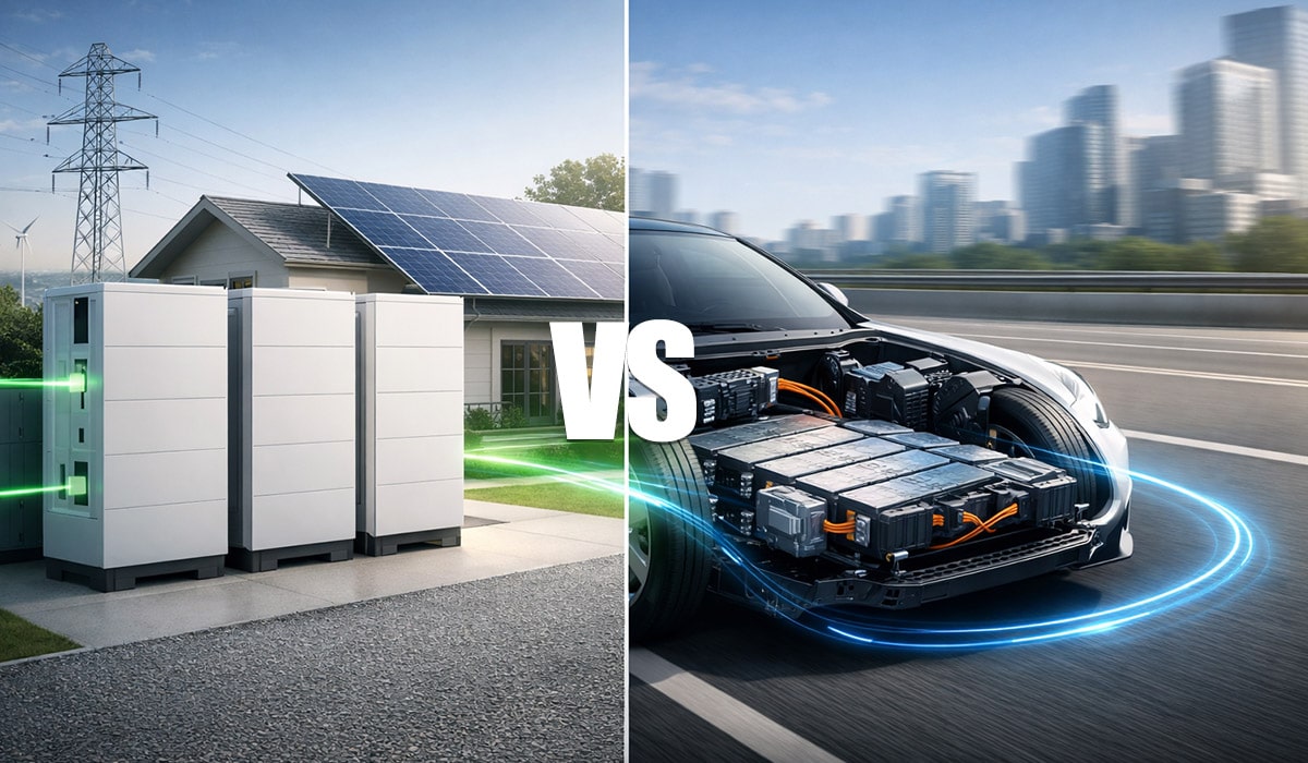 Energy Storage Lithium Batteries vs Electric Vehicle Batteries