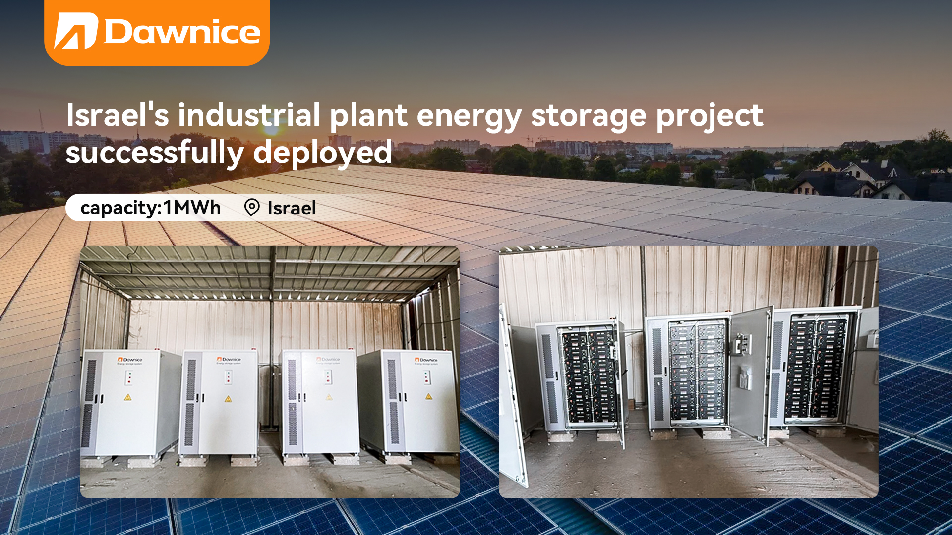 Israel has successfully deployed a 1MWh industrial energy storage system (BESS).